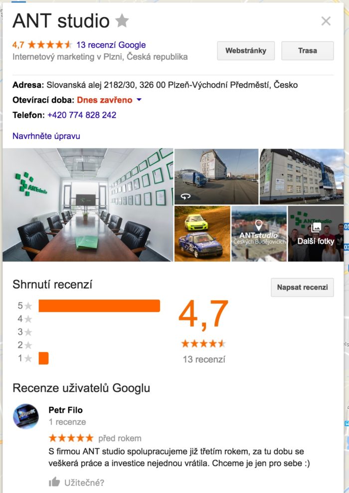 Kladné hodnocení na Google se promítne i v Google Mapách